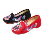 Zingj Embroidered Single Shoes Cloth Shoes Oxford Soft Sole Walk Casual Dance Shoes Square Dance