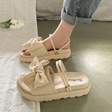 Zingj Wear Sandals Female Summer Outside Wear 2023 New Ins Tide With Skirt Thick Bottom Fairy Wind Student Flower Slippers-Outfit