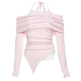 Zingj New Autumn Sexy Hot Girl Personality Niche Street Show Thin Slim Show Shoulder Clothes-Outfit