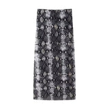 Summer New Breast-Wear Women's Fashion Animal Print Leopard Pattern Net Skirt