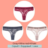 Floral Lace Underpants Women Thong Lingerie Sexy Panties Perspective Underwear Panties Solid Briefs For Female