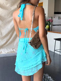 backless lace halterneck
