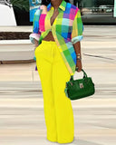 New Women's Fashion And Leisure Printed Long-Sleeved Trousers