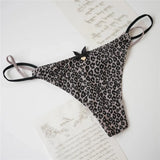 G-String For Women Mile Silk Cute Thongs Sexy Panties leopard Zebra Paisley Girs Lades Low-Waisted Seamless