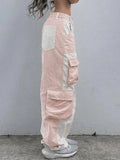 Patchwork Corduroy Cargo Pants- Outfit