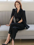 Sister Fan Workplace Suit Jumpsuit Women's Autumn New Korean Temperament Suit Neck