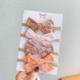 Soft Nylon Baby Girl Headband Bowknot Newborn Headbands Elastic Hair Bands Infant Turban Headwear Kids Hair