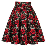 Style School Skirts Women Summer High Waist Korean Pleated Plaid Printed Girls Retro Vintage Ladies 40s 50s Midi