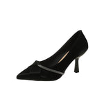 Shoes Female Spring And Autumn New Thin Heel Temperament White Wedding Wedding Shoes French Pointed Small Fragrant Wind Fashion Single Shoes