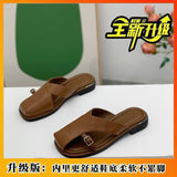 Fragrant Temperament Bag Head Half Slippers Women 2025 Summer Version Of High-Slip Shoes Wearing