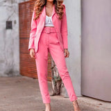 Spot 2025 Autumn And Winter Women's Fashion Long Sleeve Suit Jacket Casual Pants