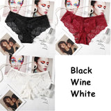 Sexy Lace Panties Solid Soft Breathable Briefs Seamless Women Underwear Ladies Panty Transparent Tempting Low-Rise