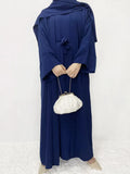 Robe Skirt Coat Women's Explosive Middle East Turkey Solid Color Big-Size Cardigan 2
