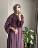And Autumn New Muslim Women's Clothing Pure Color Elegant Fashion Loose-Fitting