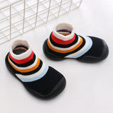 Baby Knitted Leopard Floor Socks Shoes with Rubber Soles Infant Anti-slip Indoor Socks Newborn Spring Summer