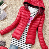Winter Jacket Women Outerwear Slim Hooded Down Jacket Woman Warm Coat
