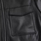 Zingj New Women's Fashion Imitation Leather Pilot Loose Jacket Jacket