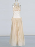 Light-Cooked Windy Sexy V-Neck Hanging Neck Dress Dress 2025 New Niche Girded Lanky Dress