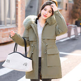 Fashion Live Face Live Courage In The Long Women Style To Overcome The 2024 Winter One Dress Three Wear Female Waist Cotton-Padded Jacket Coat Tide-Outfit