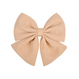 Pcs/lot Cute Solid Cotton Hair Bows With Clip For Girls Hair Clips Handmade Hairpins Barrettes Headwear Kids Hair