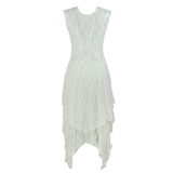 Station Fashion Women's Fashion Style Irregular High And Low Lace Skirt Sexy Long