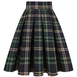 Preppy Style Women Short Skirt High Waist 2022 Floral Printed Jupe Longo Elegant Vintage Pleated Skirts Womens