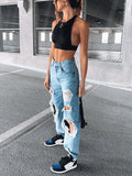 Ripped Boyfriend Jeans- Outfit