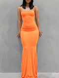 Slip Sleeveless Backless Maxi Dress Women 2022 Y2k Summer Bodycon Sexy Elegant Outfits Ladies Birthday Party Club