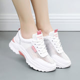 Breathable Mesh Sneakers Women 2025 Shoes Children Students White Shoes Korean Version Casual Fashion Small White Shoes