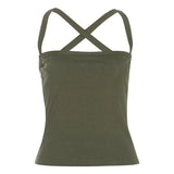 2025 Autumn New Women's Sexy Hottie Simple Tight Sleeveless Short