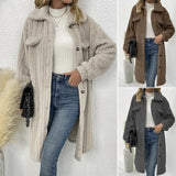 Trendy Glamorous Fur Lapel Plush