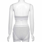 New Women's Clothing In Autumn And Winter 2020 Is Wearing A Colorful Umbilly Fashion Sling Vest Shorts Two-Piece Set Of