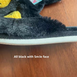 Newest Spring/Autumn Womens Indoor Slippers Short Smooth Plush Dog Style Fluffy Fur Antiskid Home Cotton Flats