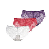 Sexy Lace Underwear Women Transparent Low Waist Panties Cotton Crotch Briefs for Girls Breathable Seamless