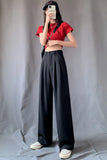 Summer Suit Pants Spring Office Lady New Autumn Candy Solid High Waist Female Straight Long