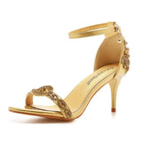 Cm Temperament Light Mouth With Fine Sandals Crystal Yellow Diamond Wedding Shoes Sexy Fish Mouth Summer