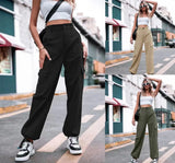 Summer Casual Cotton High Waist Overalls