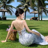 Zingj Collar Show Back Design Goddess Skirt Length Money Chiffon Dress