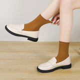Zingj Jane Shoes Women 2024 Spring And Autumn New British Wind A Foot Pedal Small Leather Shoes Women With Retro Single Shoes Women-Outfit