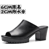 Mouth High And Fitting Room Slippers Summer Wearing Rough And Waterproof Table Comfortable Cool Slippers Large Size 40-43