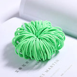 New Girls Candy Colors Nylon Basic Elastic Hair Bands Kids Rubber Bands Headband Scrunchie Fashion Hair
