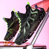 Men Blade Running Shoes 2021 Men Graffiti Sneakers Outdoor Walking Cushioning Sports Jogging Shoes Male Training