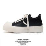 Zingj Black Board Shoes For Men Breathable Platform Increased Significantly With The Same Commuter Derby
