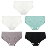 5PCS/Set Women's Panties Cotton Underwear Seamless Plus Size Briefs Low-Rise Soft Panty Women Underpants Female