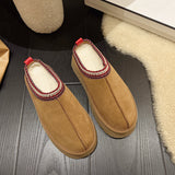 Zingj Size Cotton Shoes Female Winter 2023 New Fur Integrated Baotou Slippers Female Loose Cake-Outfit