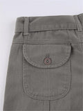 gray 90s vintage cargo pants with cargo