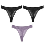 Sexy Lace G String Women's Thong Low-Waist Female Underpant Hollow Out Breathable Cotton Seamless G-String Underwear
