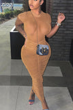 Mesh Outfits Women Two Piece Set Skinny O-Neck Short Sleeve Bodysuits Top+Skirt See Through Clubwear Vacation Matching