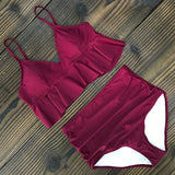 Bikinis Women Swimsuit 2021 Summer Beachwear Bathing Suits Swim Wear Padded Push up Swimwear Halter Top Bikini