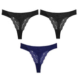 Sexy Lace G String Women's Thong Low-Waist Female Underpant Hollow Out Breathable Cotton Seamless G-String Underwear